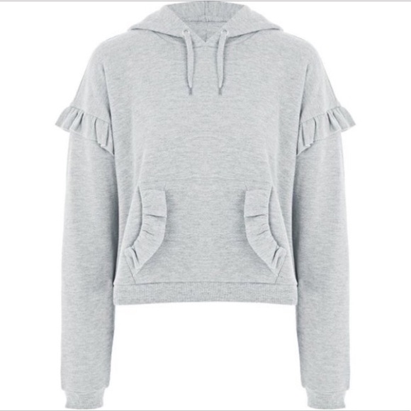 Topshop Ruffle Sweatshirt - Picture 6 of 6